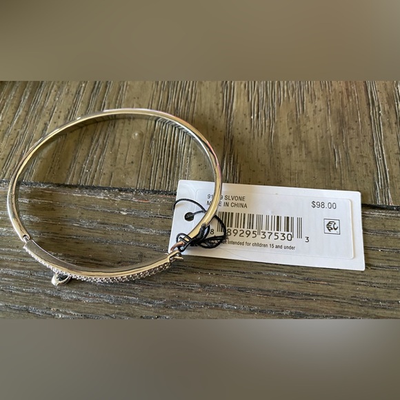 Coach Signature Pave Bar Hinged Bangle - Picture 6 of 6